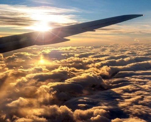 AIRCRAFT IN THE CLOUDS