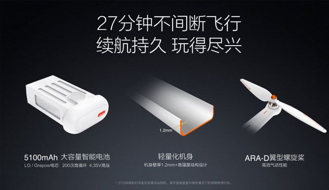 xiaomi mi drone range