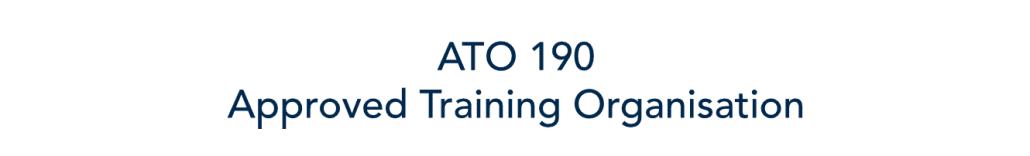 text image, ato 190 approved training organisation