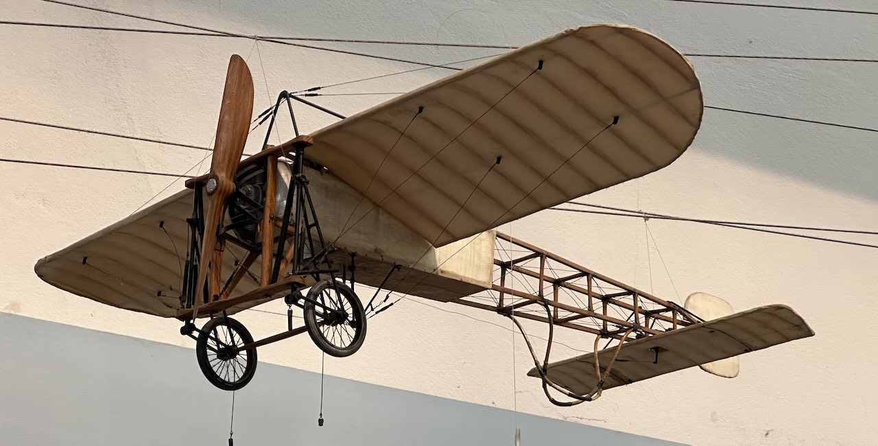 Blèriot XI aircraft in Leonardo da Vinci museum